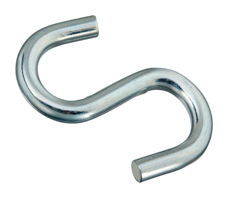 National Hardware Large Zinc-Plated Silver Steel 4 in. L Heavy Open S-Hook 240 lb 1 pk