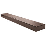 Mail Boss Galvanized Steel Bronze 5 in. W X 34 in. L Mailbox Mounting Plate