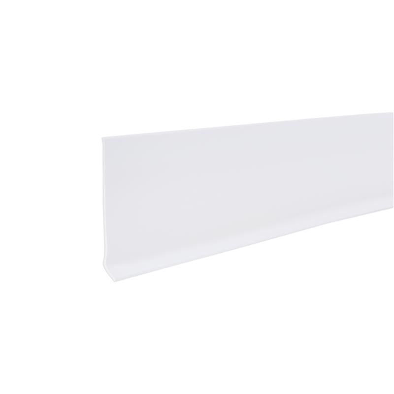 M-D Building Products 4 in. H X 0.08 in. W X 48 in. L Prefinished Snow White Vinyl Wall Base