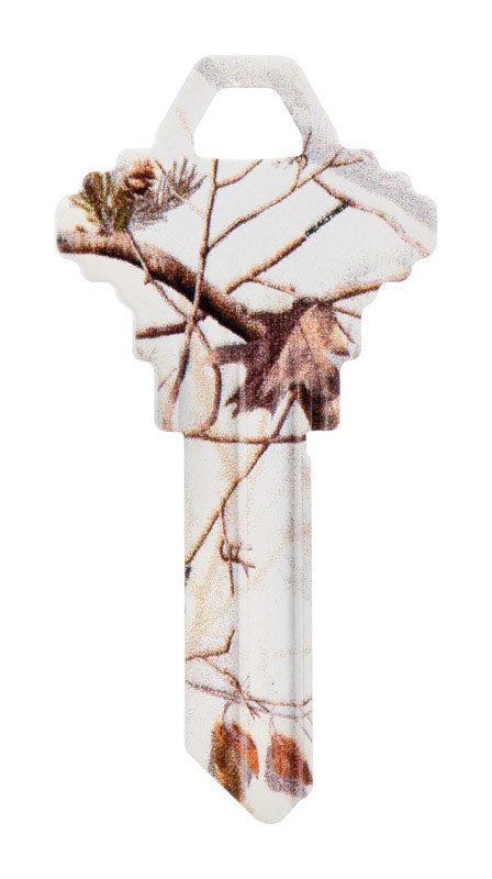 HILLMAN RealTree Snow House/Office Universal Key Blank Single