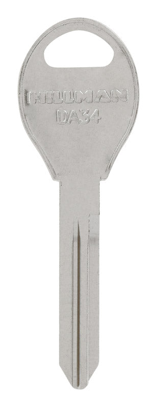 HILLMAN Traditional Key Automotive Key Blank Double For Nissan Silver