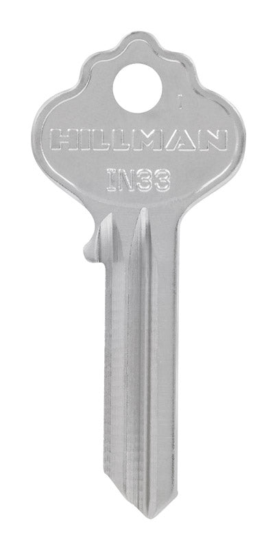 HILLMAN House/Office Key Blank Single Silver