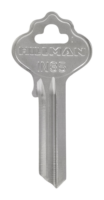 HILLMAN IN35 House/Office Universal Key Blank Single Silver
