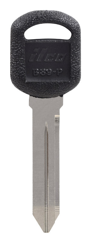 HILLMAN Traditional Key Automotive Key Blank Double For GM Black/Silver