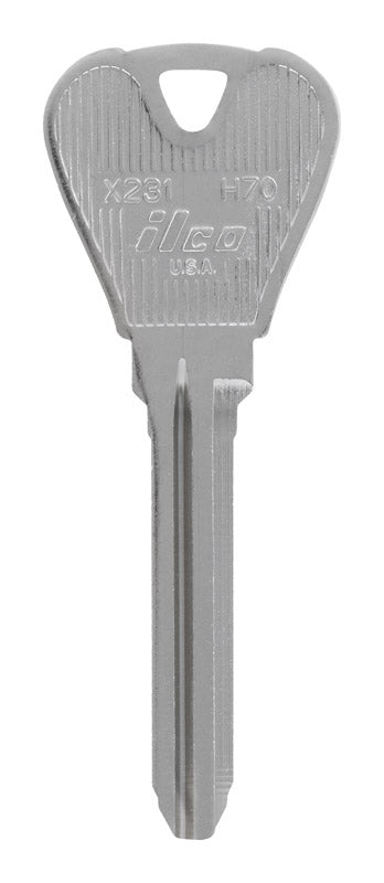 HILLMAN Traditional Key Automotive Key Blank Double For Ford Silver