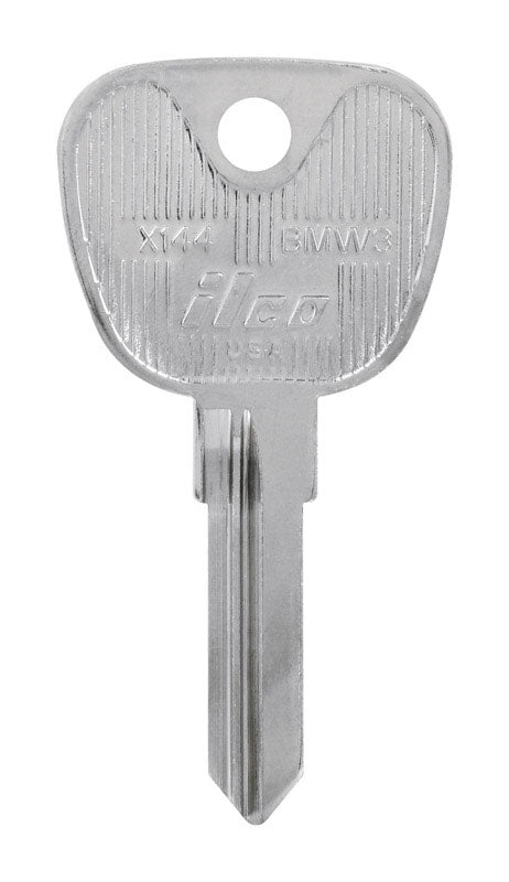HILLMAN Traditional Key Automotive Key Blank Double For BMW Silver