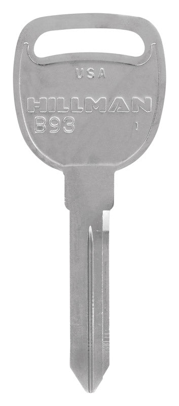 HILLMAN Traditional Key Automotive Key Blank Double For GM Silver