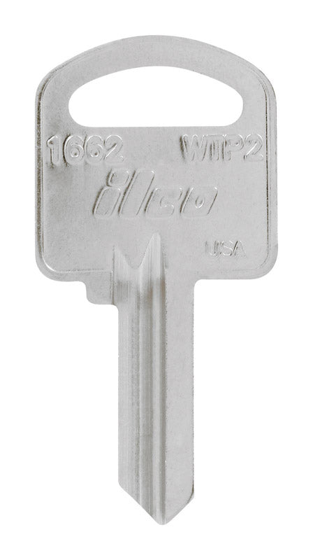 HILLMAN Traditional Key House/Office Key Blank 1662 Double For Yale Locks Silver