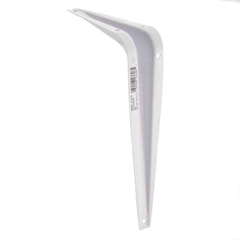 Hampton White Steel Shelf Support 18 Ga. 6 in. L 100 lb
