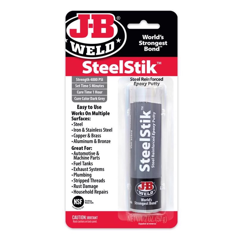 J-B Weld Steel Stik High Strength Automotive Epoxy Putty 2 oz
