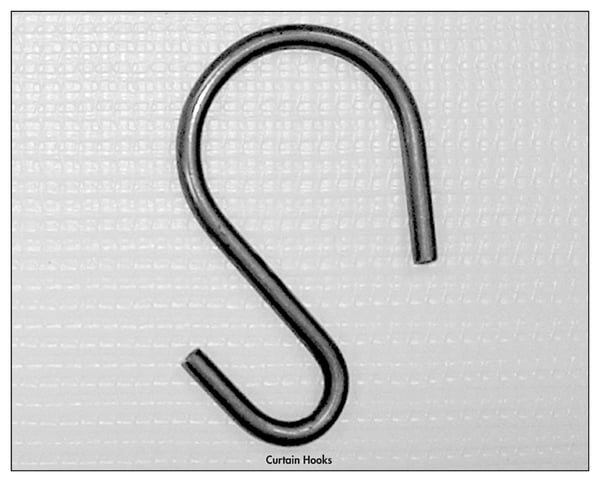 Singer Safety Prod. Instant Curtains - Curtain Hooks