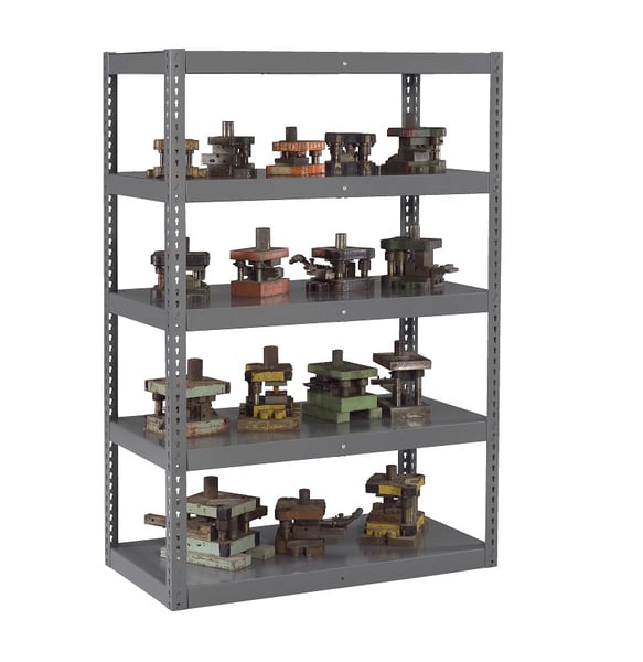Tennsco High-Capacity Rivet Shelving