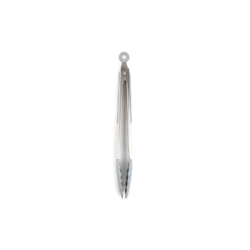 Core Kitchen Silver Silicone Locking Tong