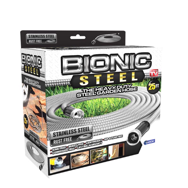 Bionic Steel Pro 5/8 in. D X 25 ft. L Heavy Duty Commercial Grade Garden Hose