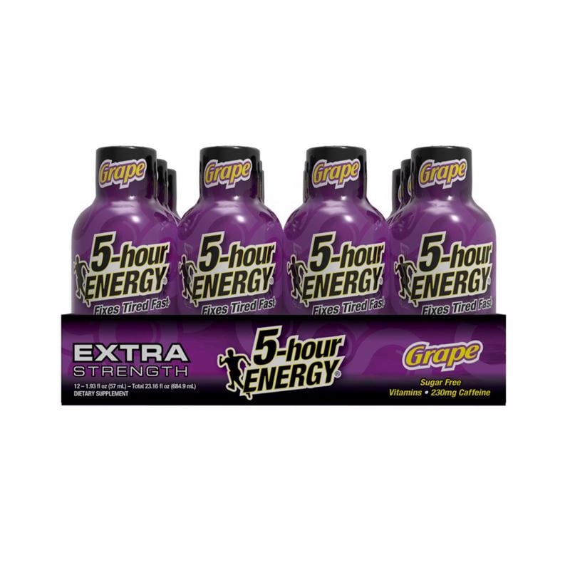 5-hour Energy Extra Strength Sugar Free Grape Energy Shot 1.93 fl. oz.