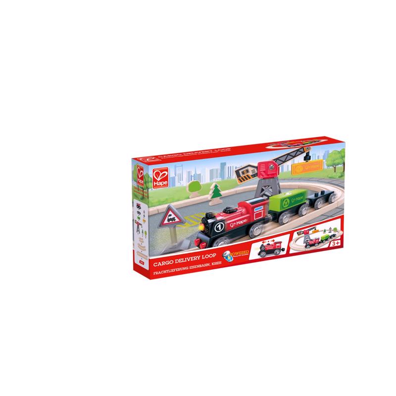 Hape Train Set Assorted 19 pc