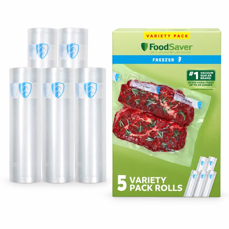 FoodSaver Clear Vacuum Sealer Roll 5 pk