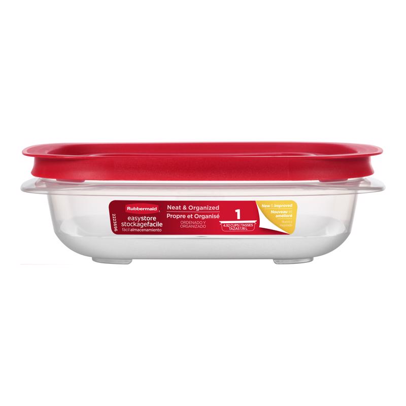 Rubbermaid Easy Store 4.92 cups Clear Food Storage Container 1 pk