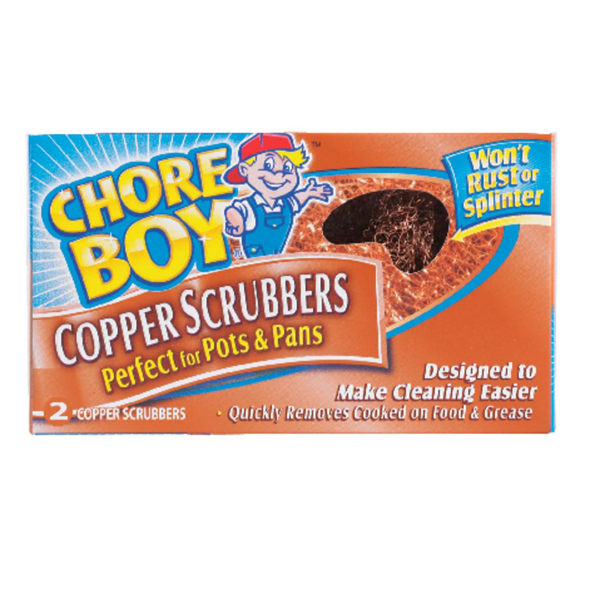 CHOREBOY COPPR SCRBR 2PK