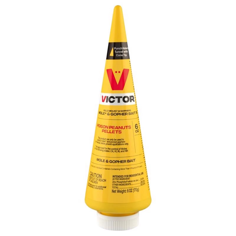 Victor Toxic Peanut-Flavored Poison Peanuts Pellets For Gophers and Moles 6 oz