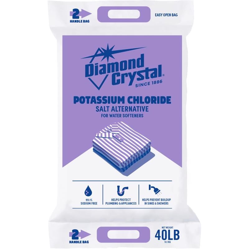 Diamond Crystal Potassium Chloride Crystal 40 lb