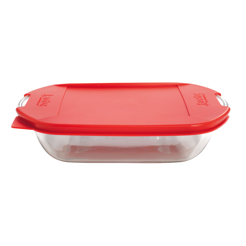 Anchor Hocking Baking Dish Clear/Red
