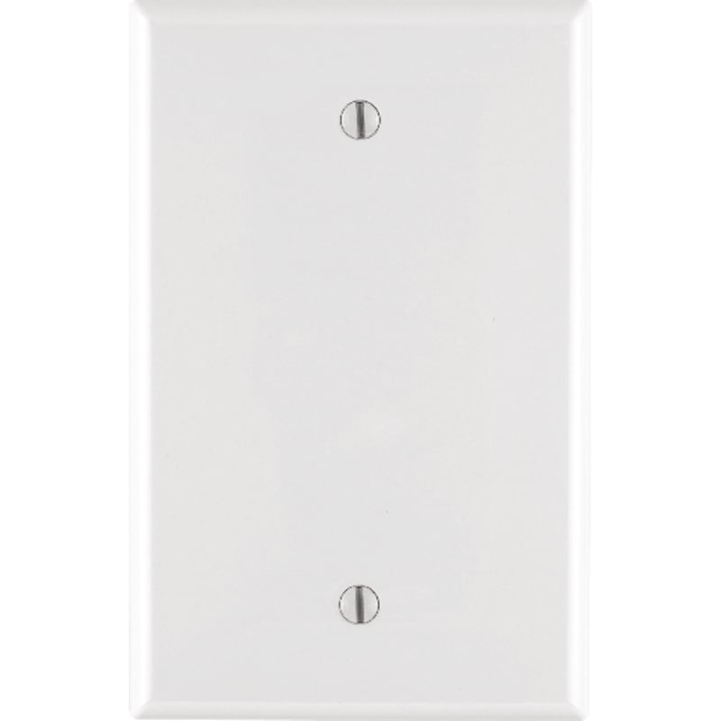 Leviton White 1 gang Nylon Blank Wall Plate 1 pk