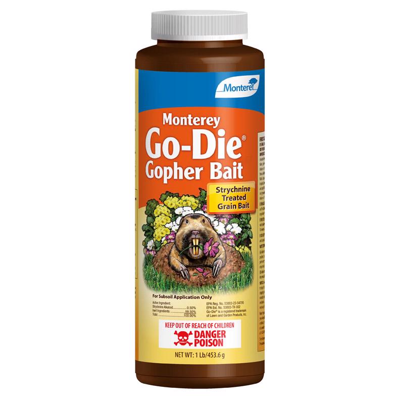 Monterey Go-Die Toxic Bait Granules For Gophers 1 lb 1 pk