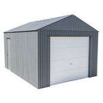Sojag Everest 12 ft. x 15 ft. Steel Horizontal Peak Garage without Floor Kit
