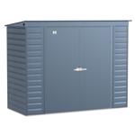 Arrow 8 ft. x 4 ft. Metal Vertical Lean-To Storage Shed without Floor Kit
