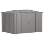 Arrow Classic 10 ft. x 8 ft. Metal Vertical Peak Storage Shed without Floor Kit