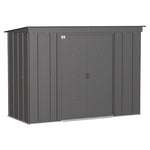 Arrow Classic 8 ft. x 4 ft. Metal Peak Storage Shed without Floor Kit