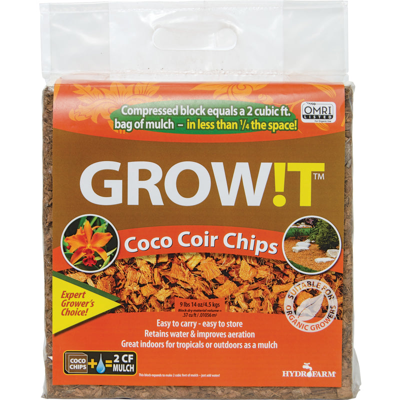 GROW!T Organic All Purpose Coco Coir Chips 14 oz