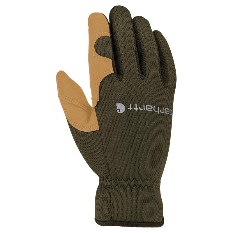 Carhartt Women's Indoor/Outdoor Work Gloves Green/Yellow M 1 pair