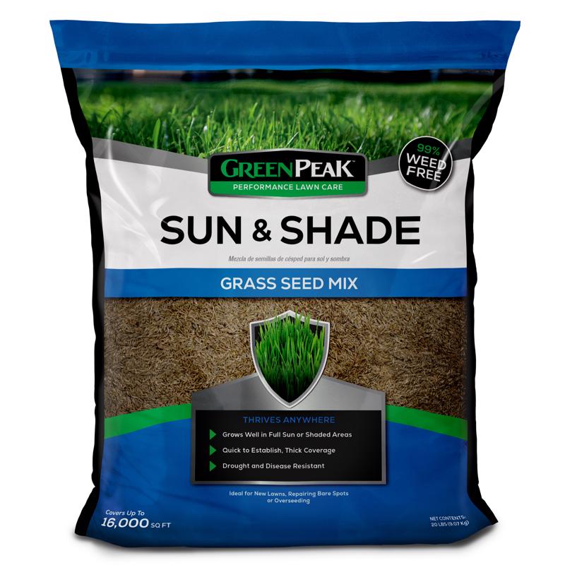 GreenPeak Mixed Sun or Shade Grass Seed 20 lb