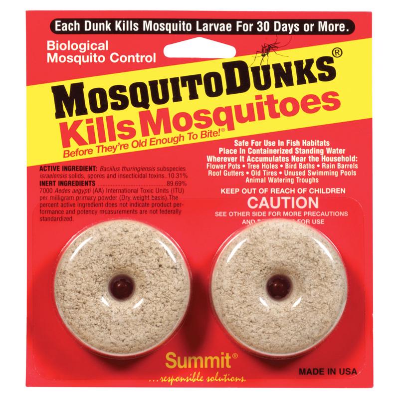 Summit Mosquito Dunks Organic Insect Repellent Solid For Mosquitoes 2 ct