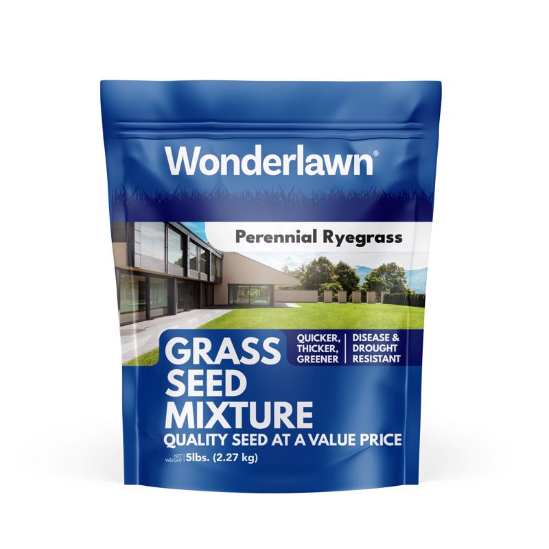 Barenbrug Wonderlawn Perennial Ryegrass Partial Shade/Sun Grass Seed 5 lb