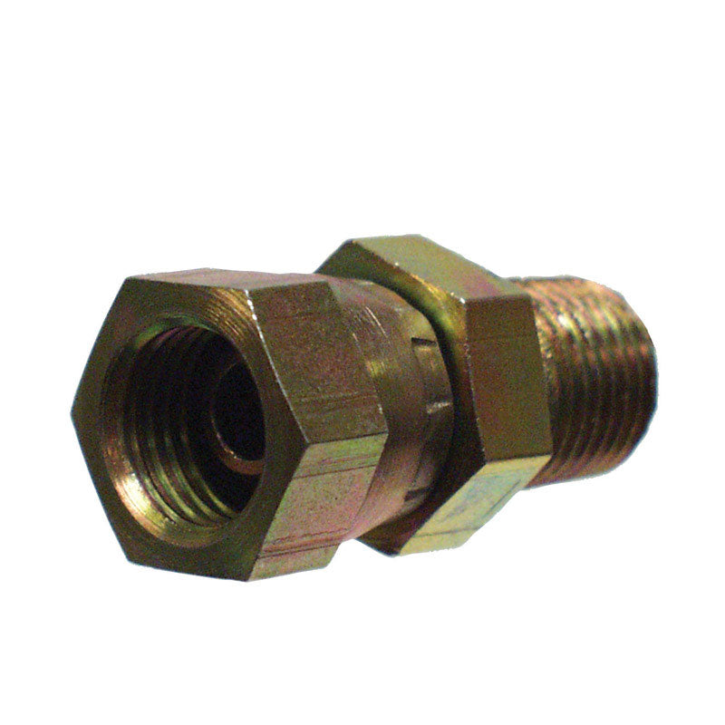 Apache Steel 1/4 in. x 3/8 in. Hydraulic Adapter 1 pk