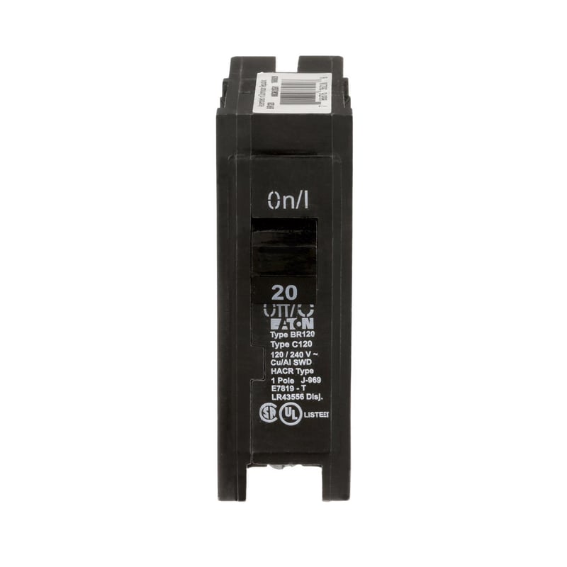 Eaton 20 amps Plug In Single Pole Circuit Breaker