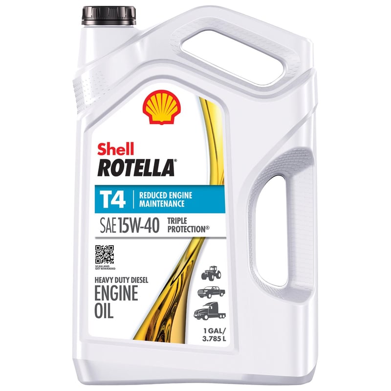 Shell Rotella 15W-40 Diesel Heavy Duty Engine Oil 1 gal 1 pk