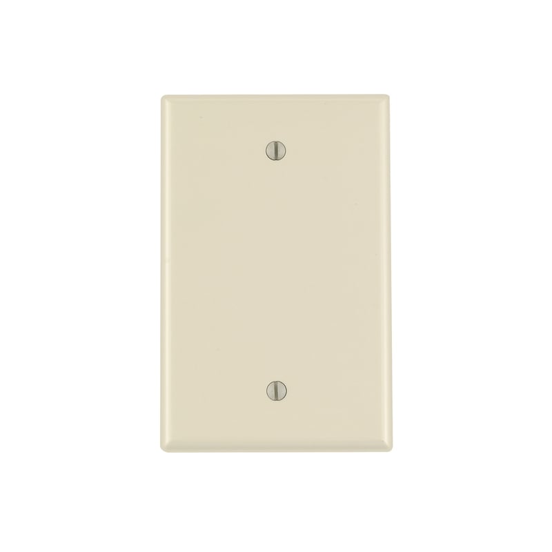 Leviton Ivory 1 gang Nylon Blank Wall Plate 1 pk