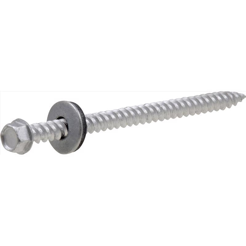 HILLMAN No. 10 Ga. X 3 in. L Hex HWH w/Neoprene Washer Head Self-Piercing Screws 50 pk