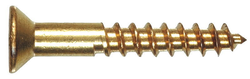 HILLMAN No. 12 Ga. X 1-1/4 in. L Phillips Coarse Wood Screws 100 pk