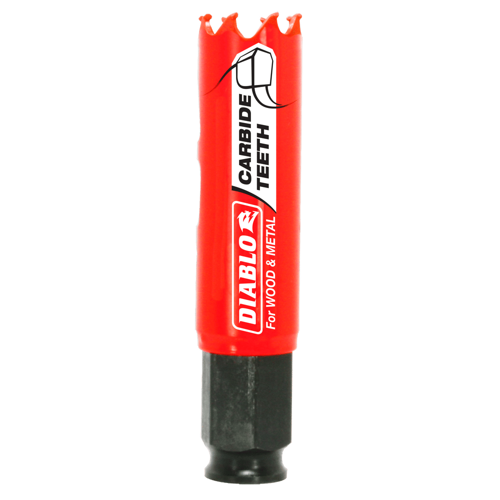 Diablo Snap-Lock Plus 7/8 in. Carbide Tipped 2-3/8 in. L X 3/8 in. D Hole Saw