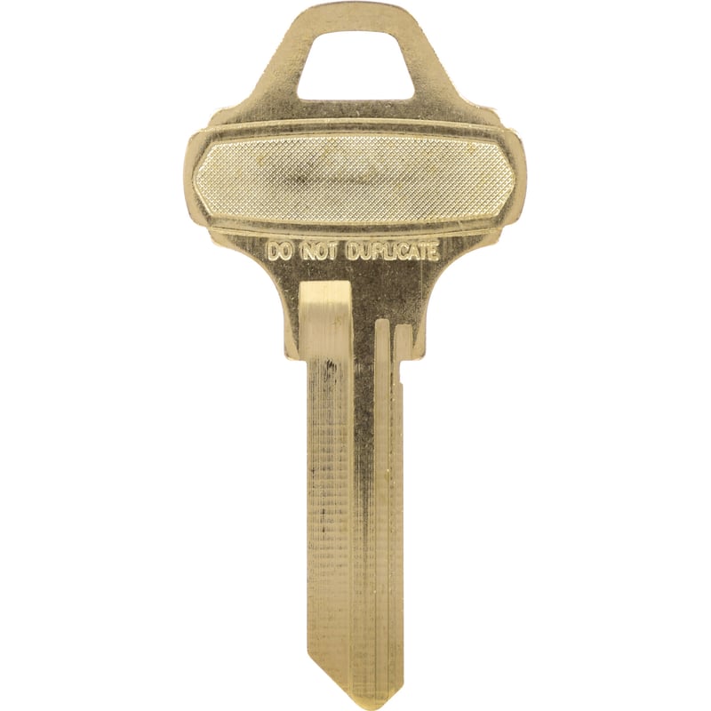 HILLMAN KeyKrafter Do Not Duplicate House/Office Universal Key Blank 2027 Single Gold
