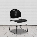 Flash Furniture Black Plastic Chair