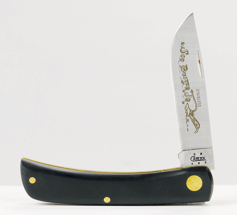 Case Sod Buster Jr Black Stainless Steel 3-4 in. Pocket Knife