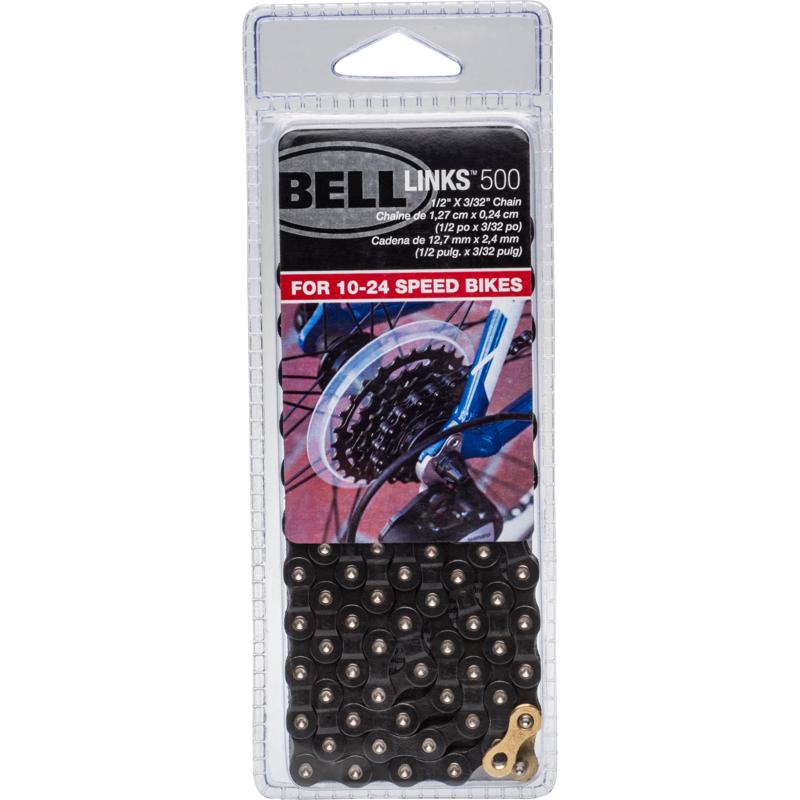 Bell Sports Links 500 Steel Multi-Speed Bike Chain Black