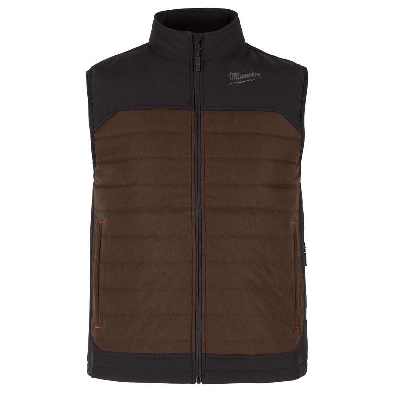 Milwaukee L Unisex Heated Vest Kit Brown