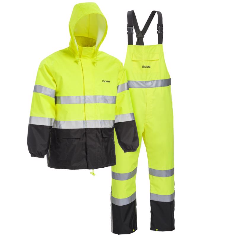 Boss Yellow PVC Rain Suit L